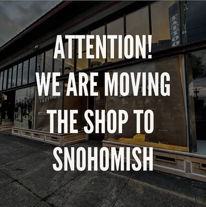 Wea re moving the shop to Snohomish Washington!